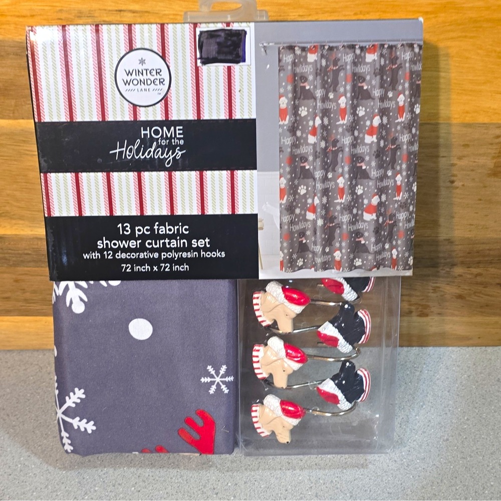 Winter Wonder by Lane Home Home for the Holidays Dog Print 72x72 13pc Set